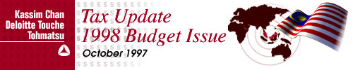 Tax Update-1998 Budget Issues