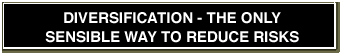 Diversification - the only sensible way to reduce risks