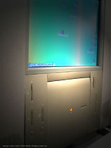Side view of the vertical LCD panel