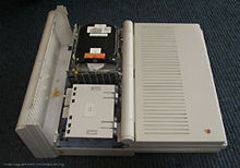 The old Apple notebook with cover removed