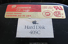Old Apple Hard Disk information