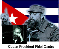 Cuban President Fidel Castro