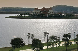 Distance View of Perna Library