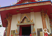 A new contruction of side temple to host the Buddha image