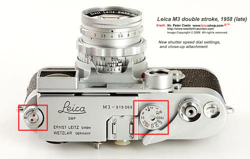 Late version of Leica M3 double strokes Model & Early Single