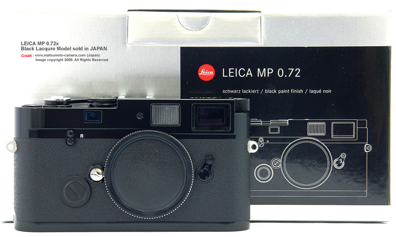 A Black Lacqure finish LEICA MP sold in Japan