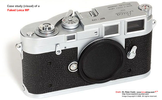 External physical appearance of a Leica MP   counterfeit body