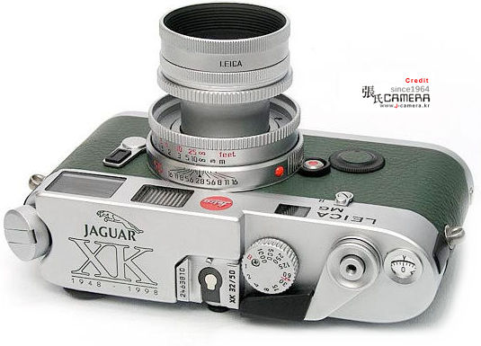 Leica M6 Jaguar XK50 1948~1998 Special commemorative edition with chrome ELMAR-M 1:2.8/50mm with special engraving