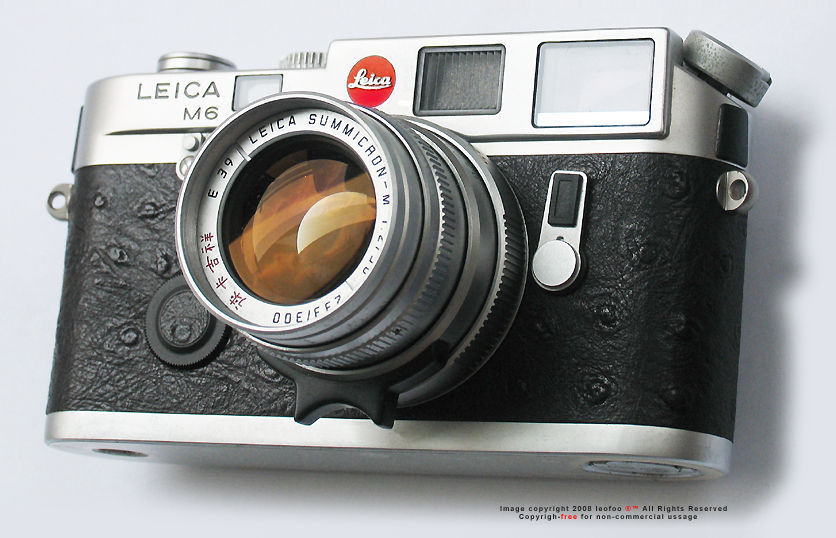 Leica M6 Classic Year of the Rooster Special / Limited Edition rangefinder camera w/ matching Leica Summicron-M 50mm f/2.0 Rooster edition, 1993