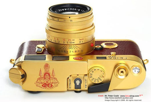 Top plate, LEICA M6 King of Thailand commemoration of Golden Jubilee 50th Year of coronation rangefinder camera model
