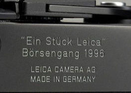 Engraving of LEICA M6 