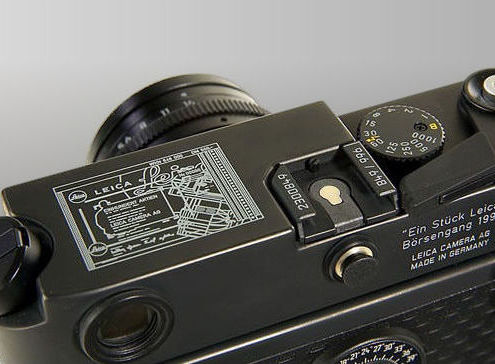 Camera top plate,  LEICA M6 Ein Stuck model, 1996