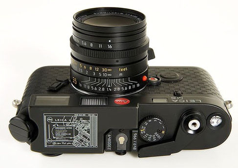 Top section view of  LEICA M6 Ein Stuck model, 1996