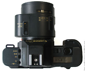 Canon T80 top view with 35-70mm AC zoom 