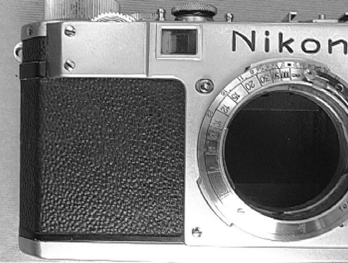 Nikon M unSynch rangefinder camera model lens mount section