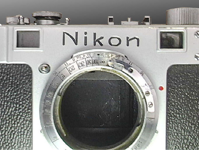 Nikon M unSynch rangefinder camera model  front lens mount section