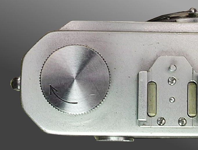 Nikon M unSynch rangefinder camera model film rewind crank