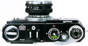 Nikon S3M black top panel view