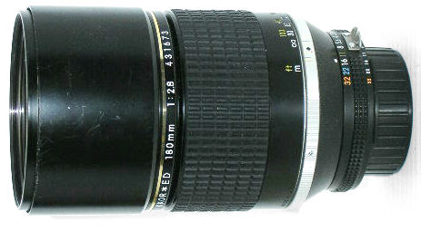 Manual Focus Nikkor 180mm f/2.8 Lens