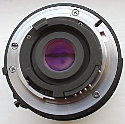 Early version of AF-Nikkor 28mm f/2.8 Ai-S wideangle lens back section