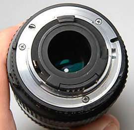 Nikon AF Nikkor 24-50mm f/3.3~4.5s wideangle zoom lens rear matal lens mount