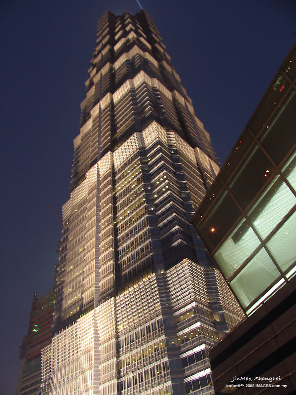 Jin Mao Tower, tallest building in Shanghai as of 2007