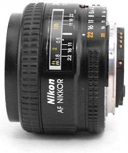 Nikon AF Nikkor 24mm f/2.8D side view Ultra-wideangle 