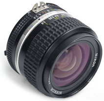 Nikon's manual focus (MF) Nikkor 24mm f/2.8 Ai-S wideangle lens