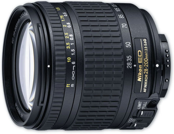 Nikon AF Zoom Nikkor 28-200mm f/3.5~5.6G IF-ED Telephoto Zoom lens