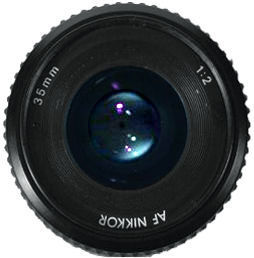 AF Nikkor 35mm f/2.0s first version wideangle lens