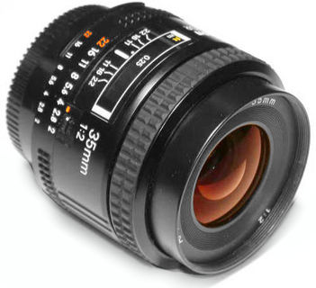 An early version of autofocus AF-Nikkor 24mm f/2.8 s ultrawideangle lens