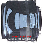 Nikkor 35mm f/2.0s Optical contruction