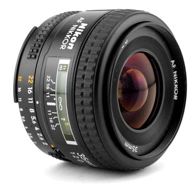 Autofocus Nikkor 35mm f/2D  wideangle lens