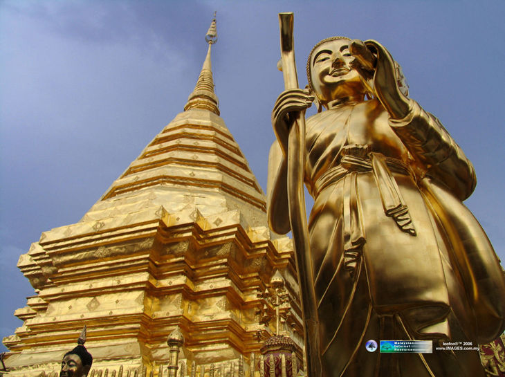 Pagoda at Wat Phra Suthep, Chiangmai 