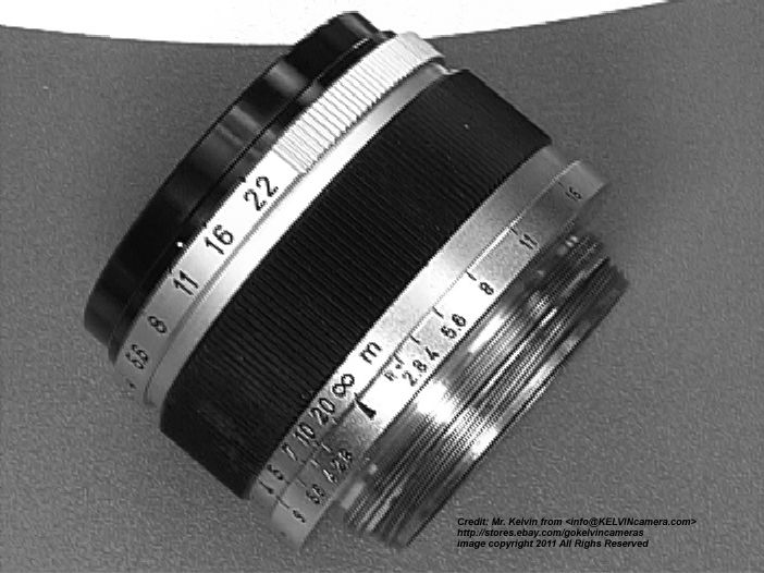 Canon Rangefinder 35mm f/2.8 wideangle lens FRONT VIEW