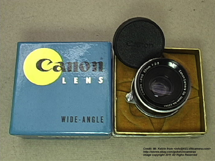 Canon Rangefinder 35mm f/2.8 wideangle lens FRONT VIEW