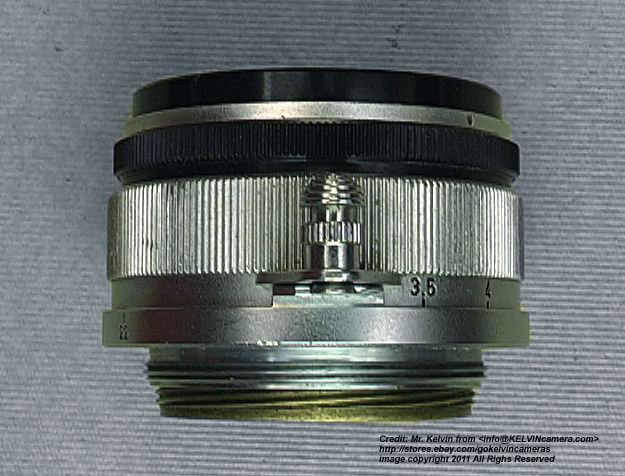 Canon Rangefinder fast speed 35mm f/1.8 wideangle lens - lens barrel and apertures