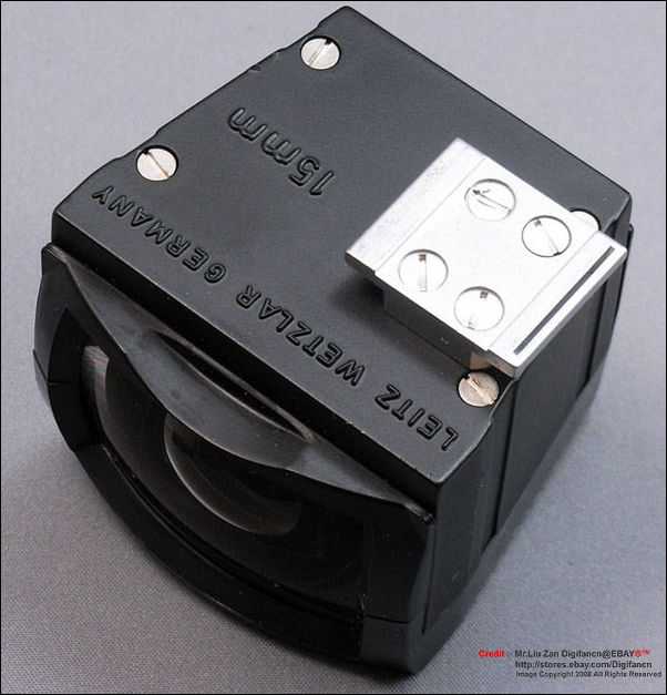 Base section of the Optical Finder 15mm for Carl Zeiss Hologon 15mm 1:8 for Leica -M cameras