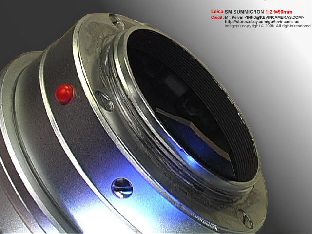 Rear lens mount section of Leitz factory modified lens mount