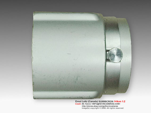 Tightening knob of a Dedicated metal lens hood for E.Leitz Canada Midland Summicron f=9cm 1:2 (90mm f/2.0)