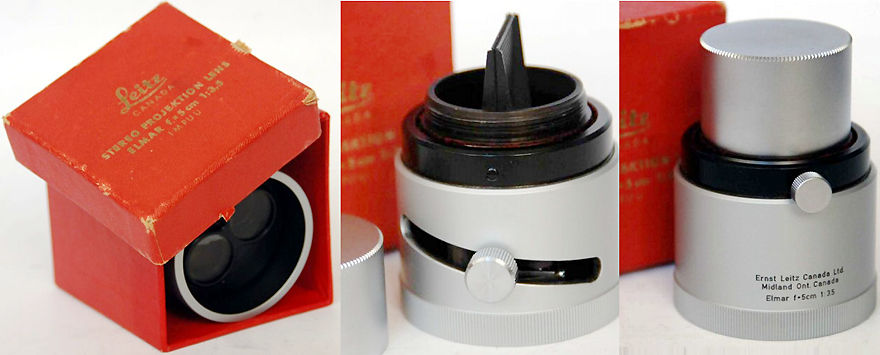 Leitz Canada IMPUU Stereo Projection Lens ELMAR 5cm 1:3.5