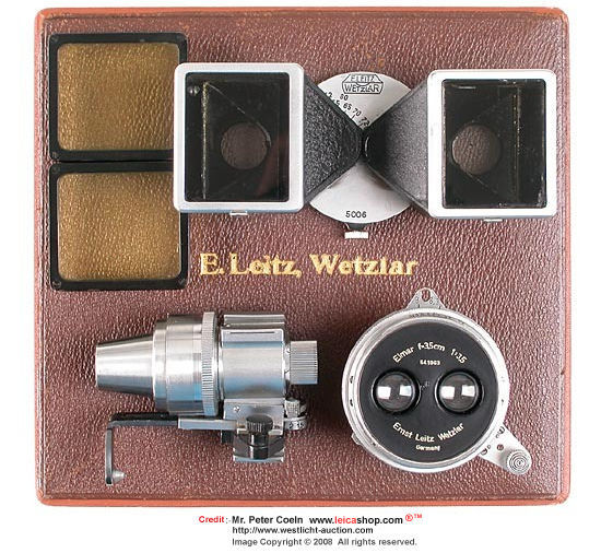 E. Leitz Elmar 3.5/3.5cm Stereo outfit, 1941
