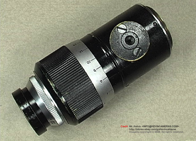 Base view with tripod socket for Leica/Leitz Velostigmat / Wollensak Velostigmat 127mm f/4.5 telephoto lens

A quick spec. sheet: