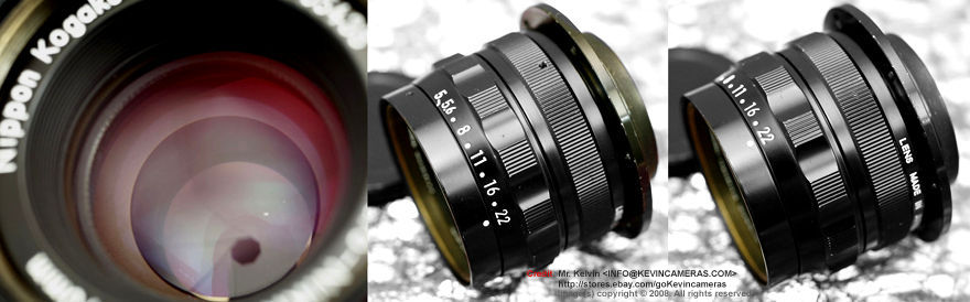 lens barrel and front lens element of a 70mm f/5 Nippon Kogaku Japan  Micro-NIKKOR 