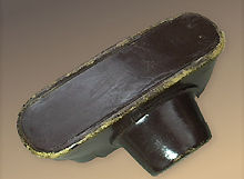 Early model of leather camera case for Nikon rangefinder camera Nikon S2