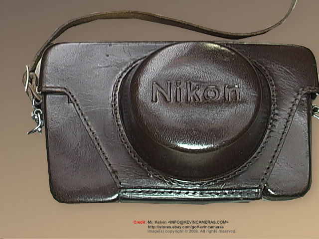 late model of leather camera case for Nikon rangefinder camera Nikon S2