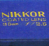 Nikkor old blue camera / lens case for RF 35mm f/2.5