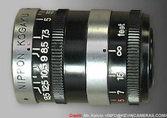 Various features, focal lengths indexes and distance pallarax calibration of Nikon (Nippon Kogaku K K ) Varifocal Finder model 2 