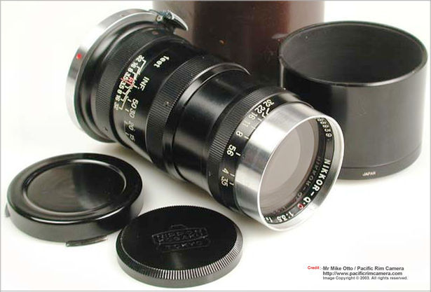 Nikon (Nippon Kogaku K.K.) RF Nikkor-Q 1:3.5 f=13.5cm telephoto 