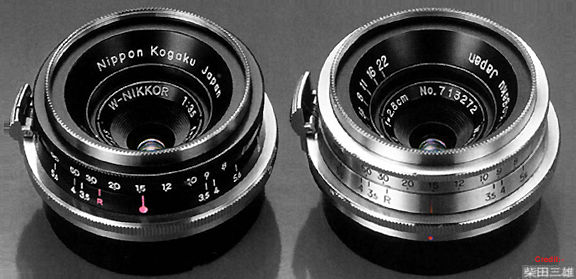 Nikon Nippon Kogaku K.K. RF W Nikkor 1:3.5 f=2.8cm mm f.5